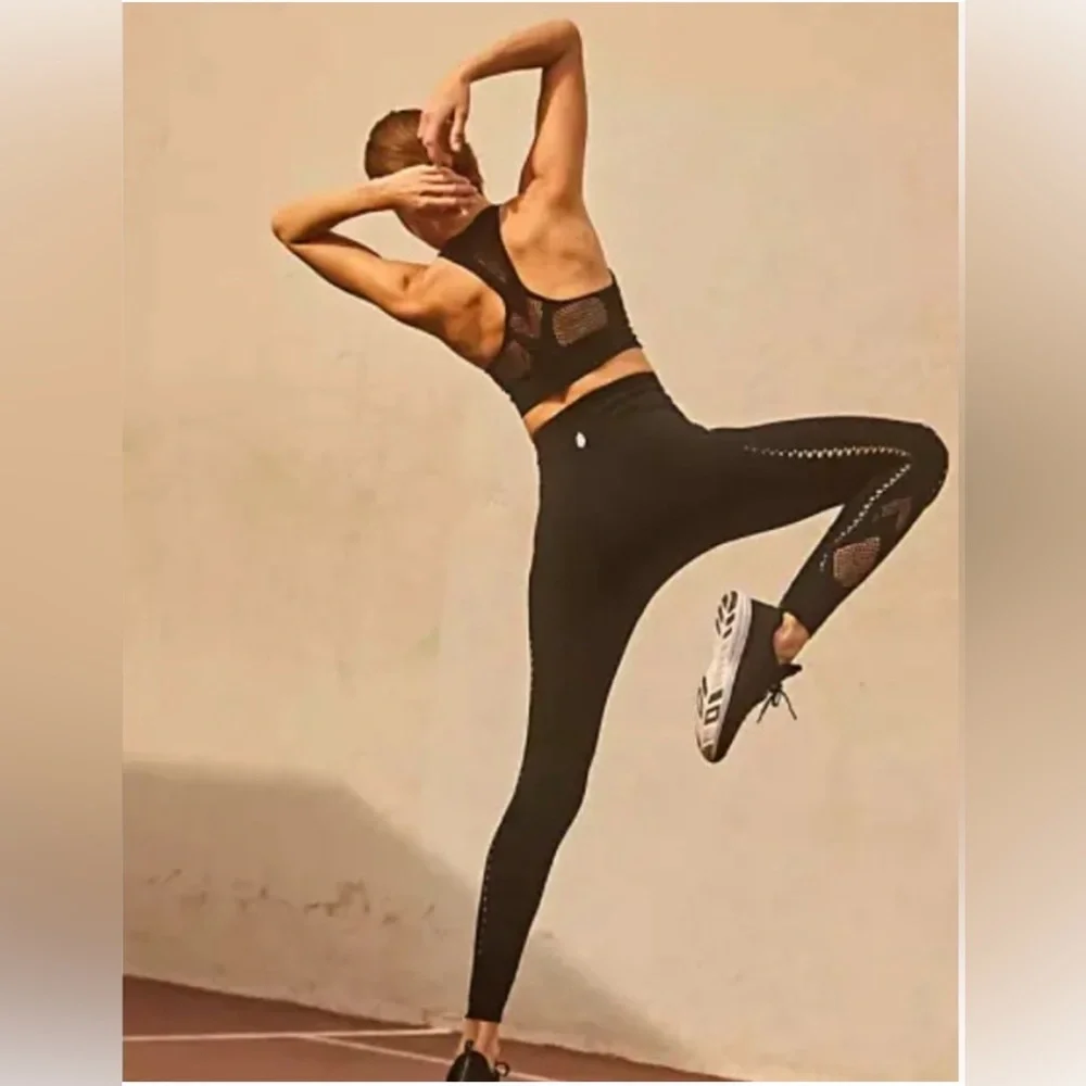 Free People High-Rise Full-Length Running Through My Mind Leggings - Picture 3 of 9